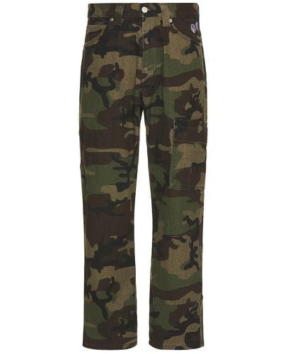 X-Large Dice Painter Trousers - Green