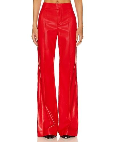 Alice + Olivia Alice + Olivia Alice + olivia dylan faux leather pant - Rojo