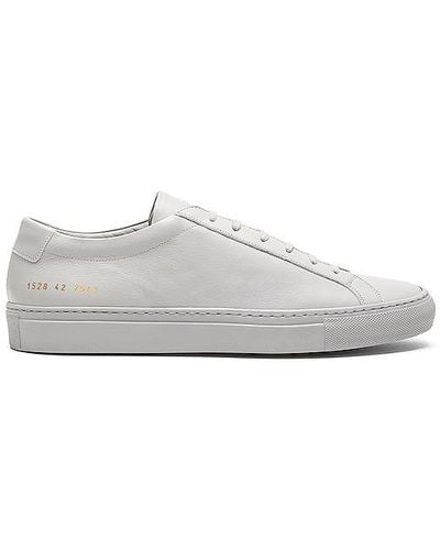 Common Projects NIEDRIG ORIGINAL LEATHER ACHILLES. Size Eur 41 / US 8. - Weiß