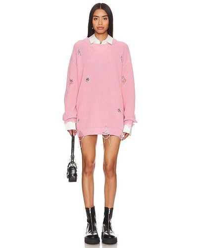 SER.O.YA Chloe Sweater Dress - Pink