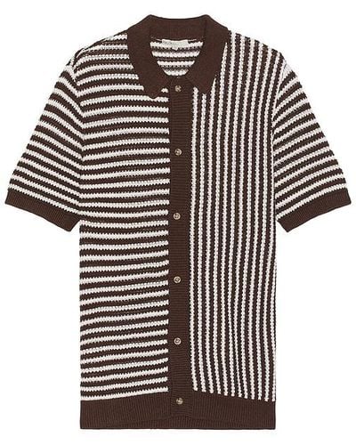 Onia Short Sleeve Button Up Shirt - Multicolour