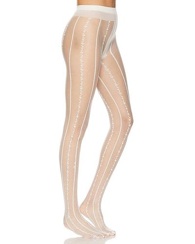 Stems Anemone Sheer Tights - White