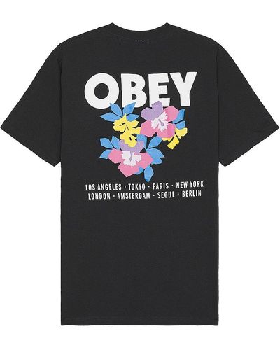Obey Tシャツ - ブラック
