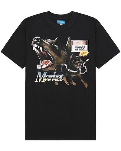 Market My Dogs T-shirt - Black