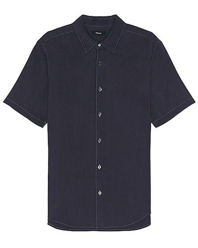 Theory Short Sleeve Shirt - Blue