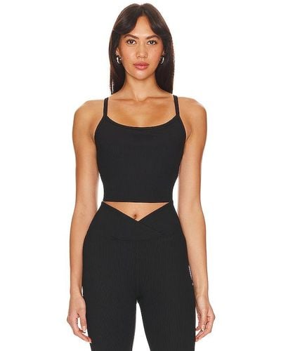 Year Of Ours Ribbed Bralette Tank - Black