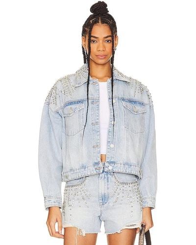 Blank NYC Rhinestone Jacket - Blue