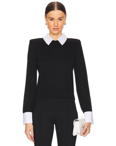 L'Agence April Poplin Collar Pullover - ブラック