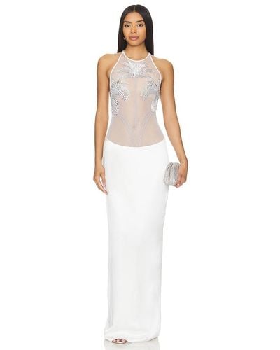 retroféte Meridian Dress - White