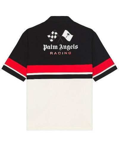 Palm Angels X Formula 1 Racing Bowling Shirt - Red