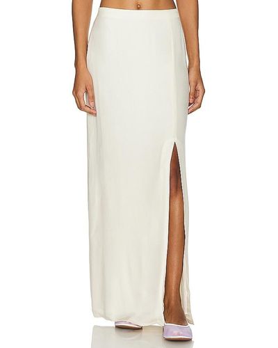 Rag & Bone JUPE LONGUE ILANA - Blanc