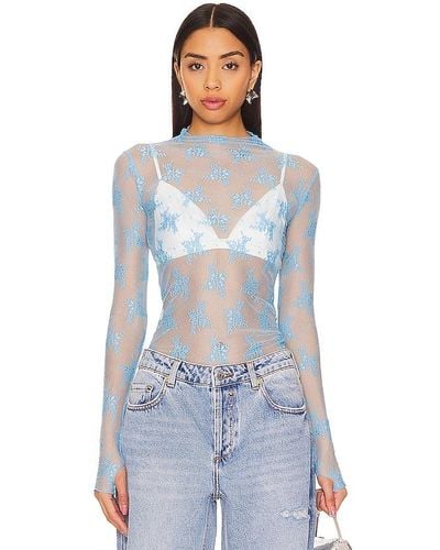Free People Lady Lux Layering Top - Blue