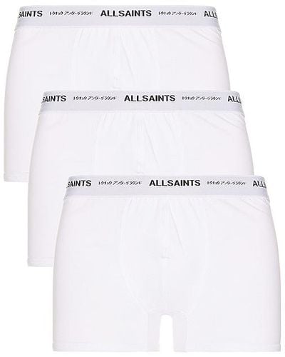 AllSaints Underground Boxer Shorts - White