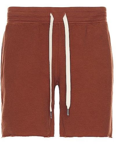 NSF Slim Cut Off Shorts - Brown