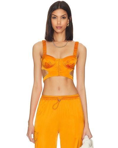 Camila Coelho Barton Crop Top - Orange