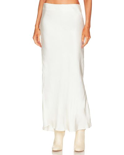 Bardot Azzura Satin Skirt - ホワイト