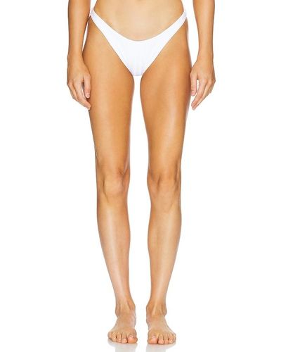 Vitamin A Cali High Leg Bikini Bottom - White