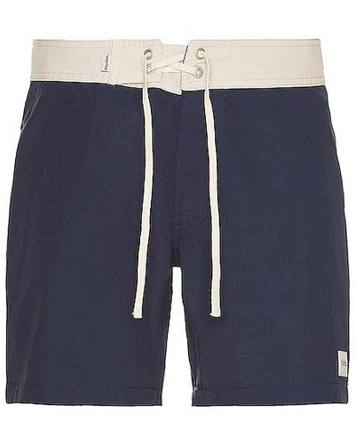 Rhythm Heritage Swim Trunk - Blue