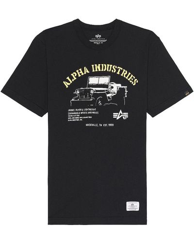 Alpha Industries Tシャツ - ブラック
