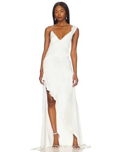 For Love & Lemons James Maxi Dress - White