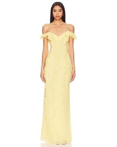 Lovers + Friends Marisol Gown - Yellow