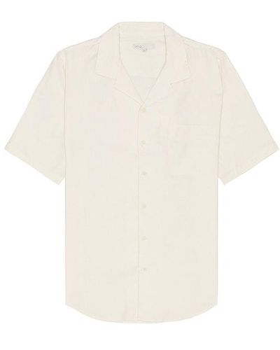 Onia Stretch Yarn Dyed Vacation Shirt - White