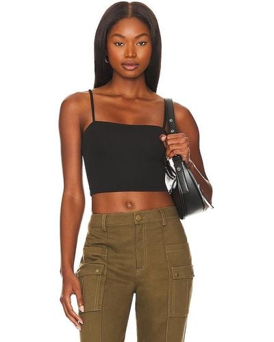 The Range No Bra Club Cropped Cami - Black