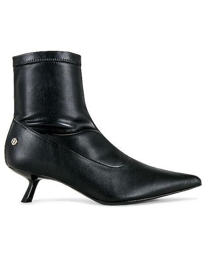 Anine Bing Faux Leather Hilda Boots - Black