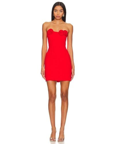 Amanda Uprichard X Revolve Sabine Mini Dress - Red