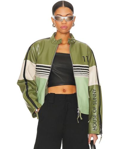 House Of Sunny Chaqueta the racer - Verde