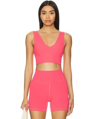 Free People X Fp Movement Never Better Crop Cami - Pink