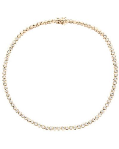 Lili Claspe Reese Tennis Necklace - White