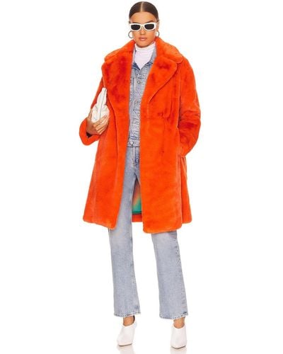 Orange Apparis Coats for Women | Lyst