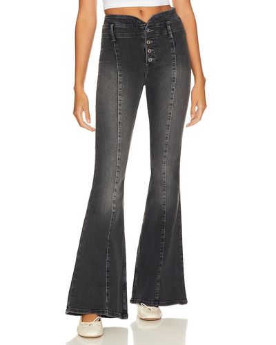 Free People After Dark Mid Rise Jean - ブルー
