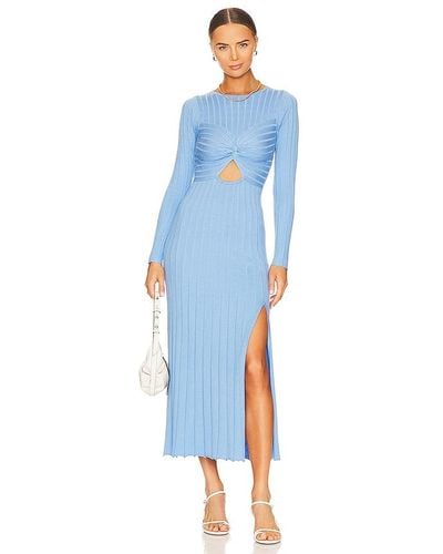 SOVERE Recline Knit Dress - Blue