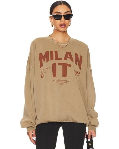 The Laundry Room SWEATSHIRT WELCOME TO MILAN - Natur