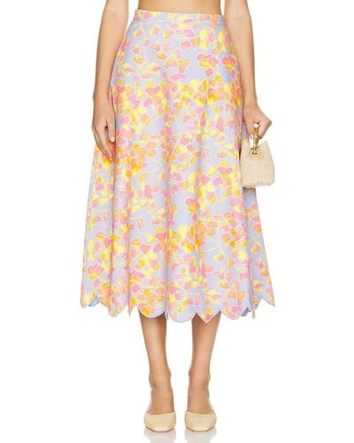 AMUR Falynn Scallop Skirt - Multicolour