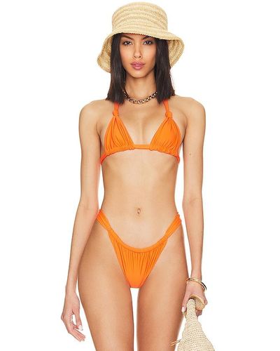 Mikoh Swimwear Suzu Bikini Top - Orange