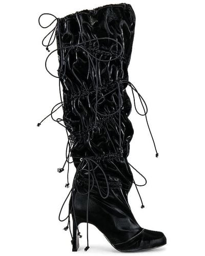Reike Nen Multi Rushy Long Boots - Black