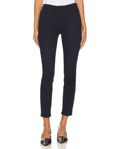 PAIGE JEAN SKINNY TAILLE HAUTE HOXTON ANKLE - Bleu
