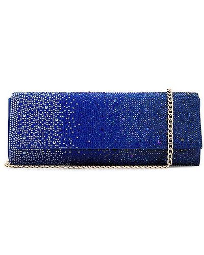 OLGA BERG POCHETTE CAMILLE HOTFIX - Bleu