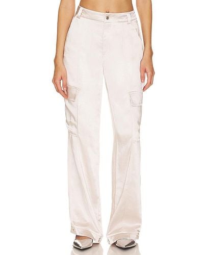 BCBGeneration Pantalones de satén - Blanco