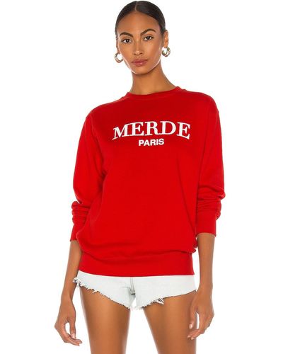 DEPARTURE Merde スウェットシャツ - レッド