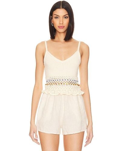 Tularosa Casimir Beaded Top - Natural