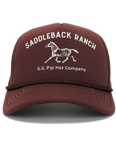 Gigi Pip Saddleback Ranch Trucker - Red