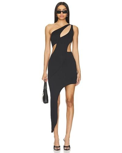 OW Collection Vestido cut out gisele - Negro