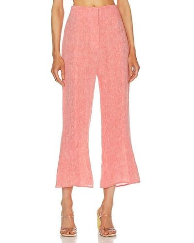 Matthew Bruch Flare Pant - Pink