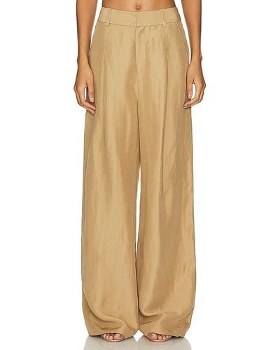 Smythe Pleated Trouser - Natural