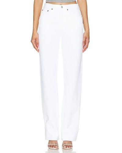 RE/DONE High Rise Loose Long - White
