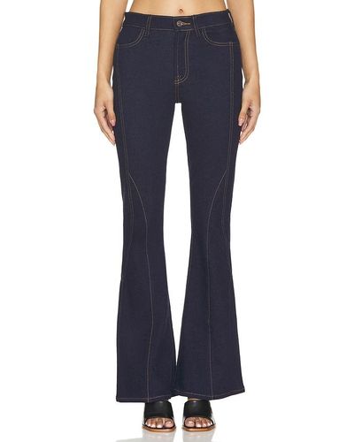 7 For All Mankind Seamed High Waisted Ali - Blue